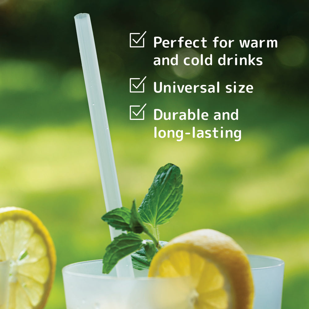 Clear Reusable Plastic Straws
