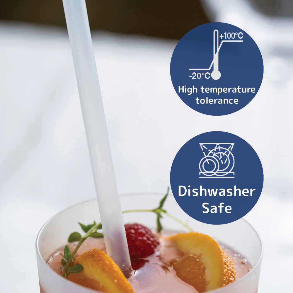 Clear Reusable Plastic Straws