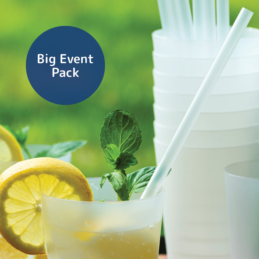 Clear Reusable Plastic Straws