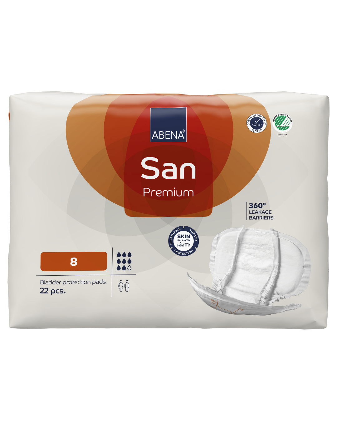 Abena San 8 Shaped Pad (2500ml)