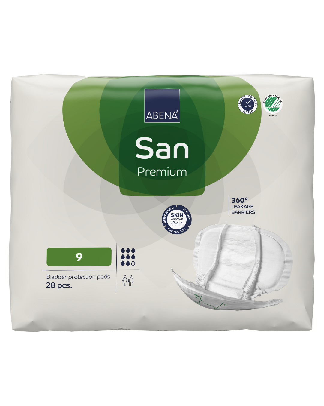 Abena San 9 Shaped Pad (2400ml)