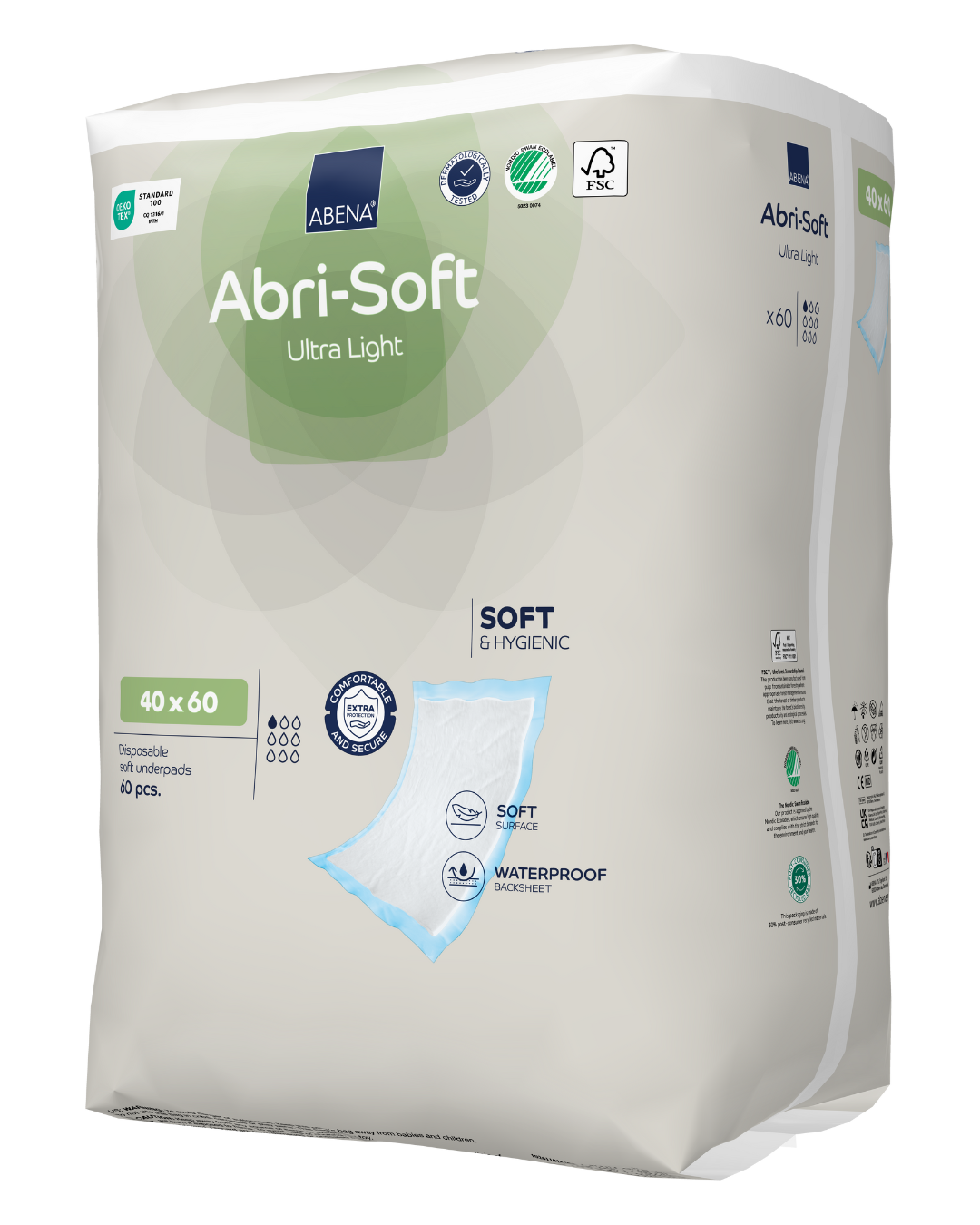 Abri-Soft Ultra Light disposable underpad - 60x40cm