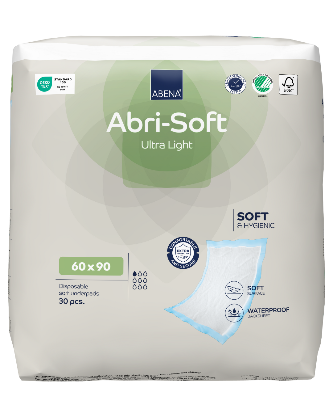 Abri-Soft Ultra Light disposable underpad - 60x90cm