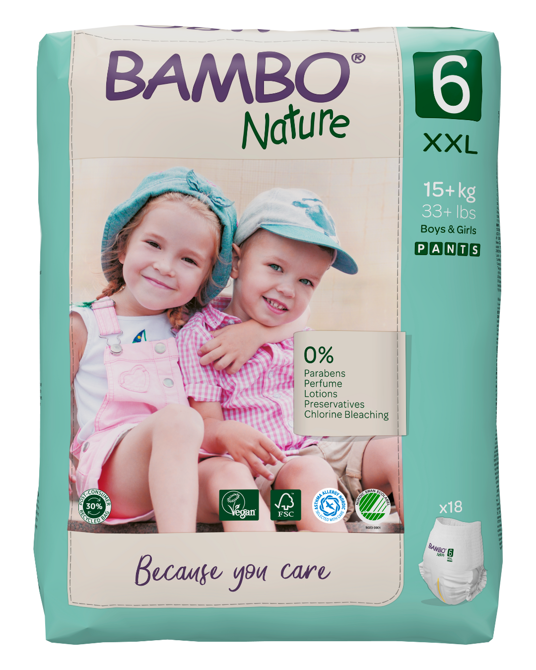 Bambo Nature Training Pants - Size 6 (15+kg)