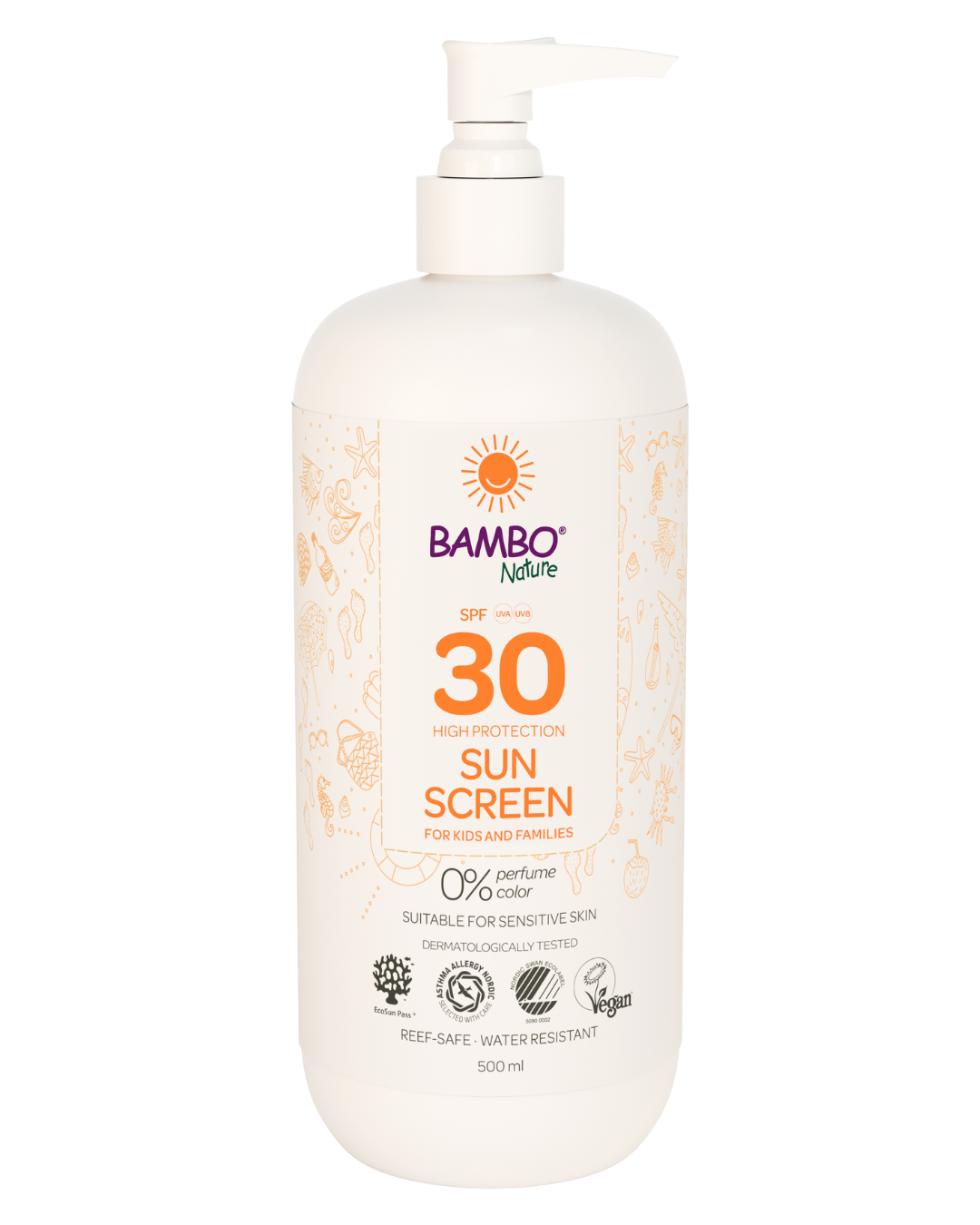 Bambo Nature Body Lotion Sun Screen - 500ml (SPF 30)