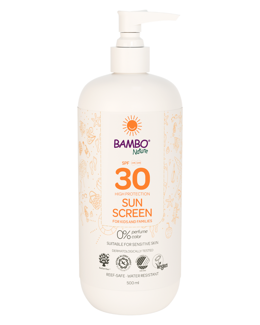 Bambo Nature Body Lotion Sun Screen - 500ml (SPF 30)