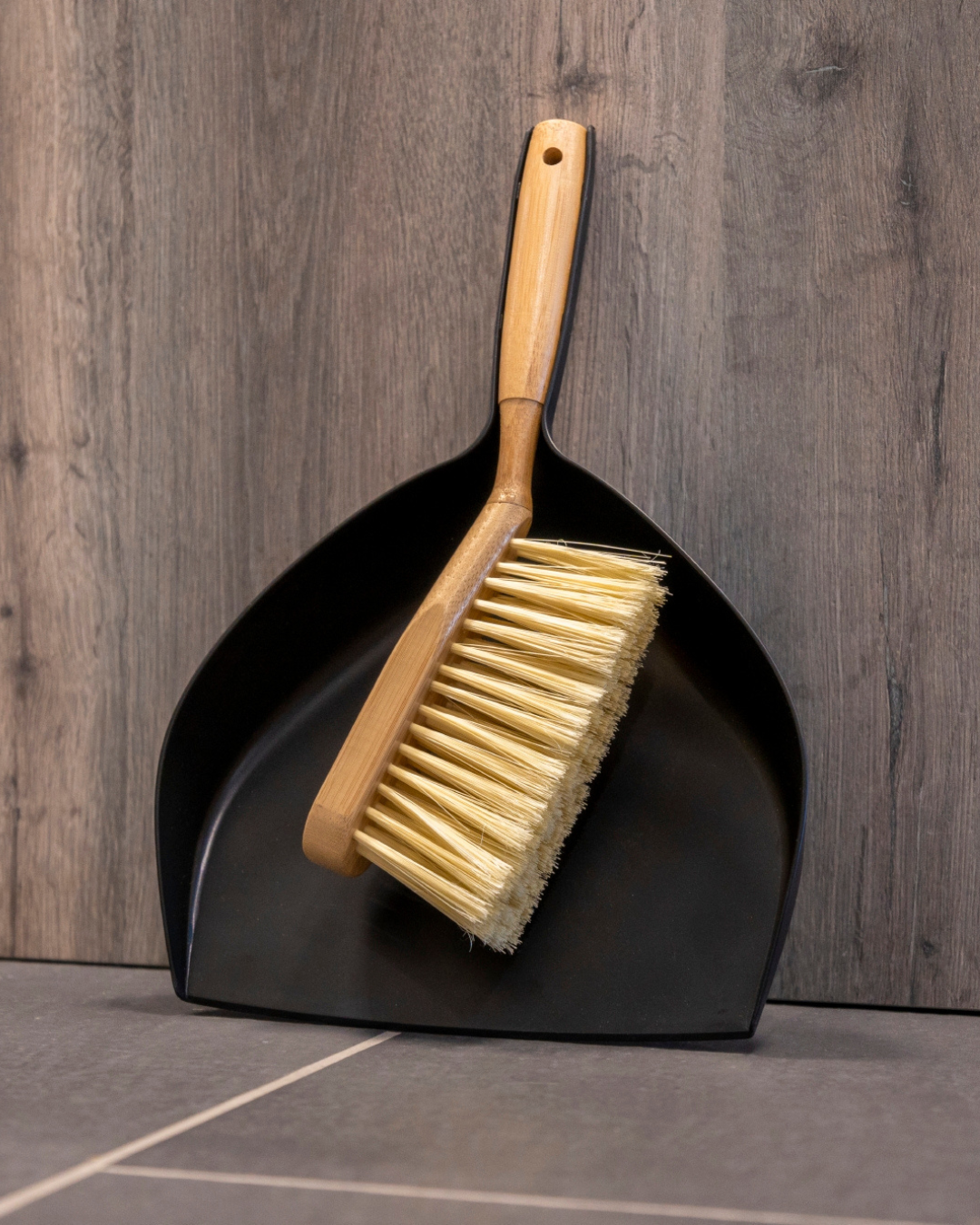 ENA Living Bamboo Dustpan Set