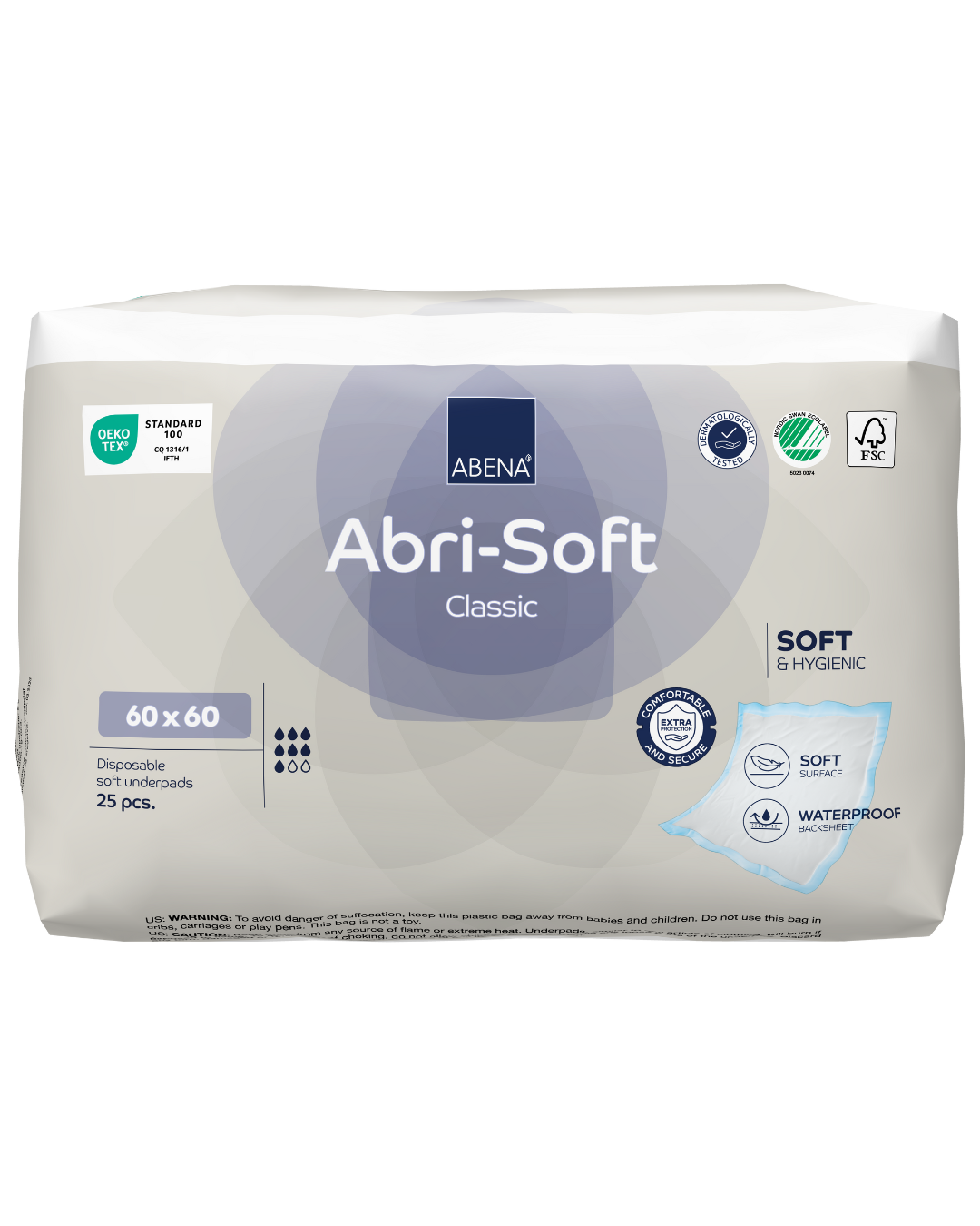 Abri-Soft Classic Disposable Underpads | 60x60cm