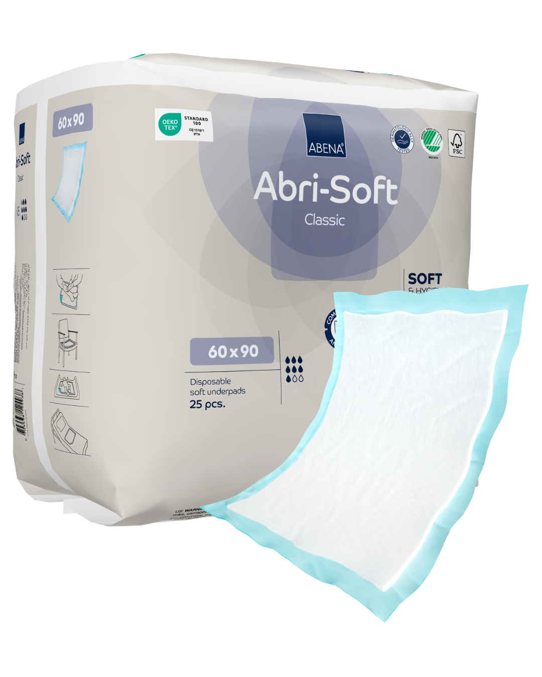 Abri-Soft Classic Disposable Underpads | 60x90cm