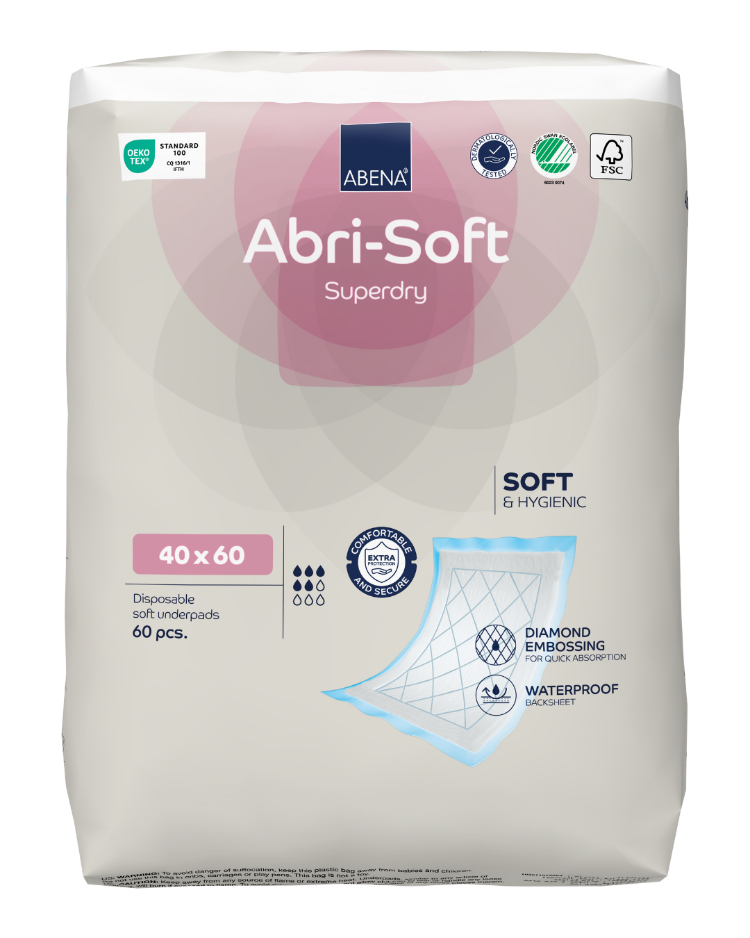 Abri-Soft Superdry Disposable Sheets -  60x40 cm