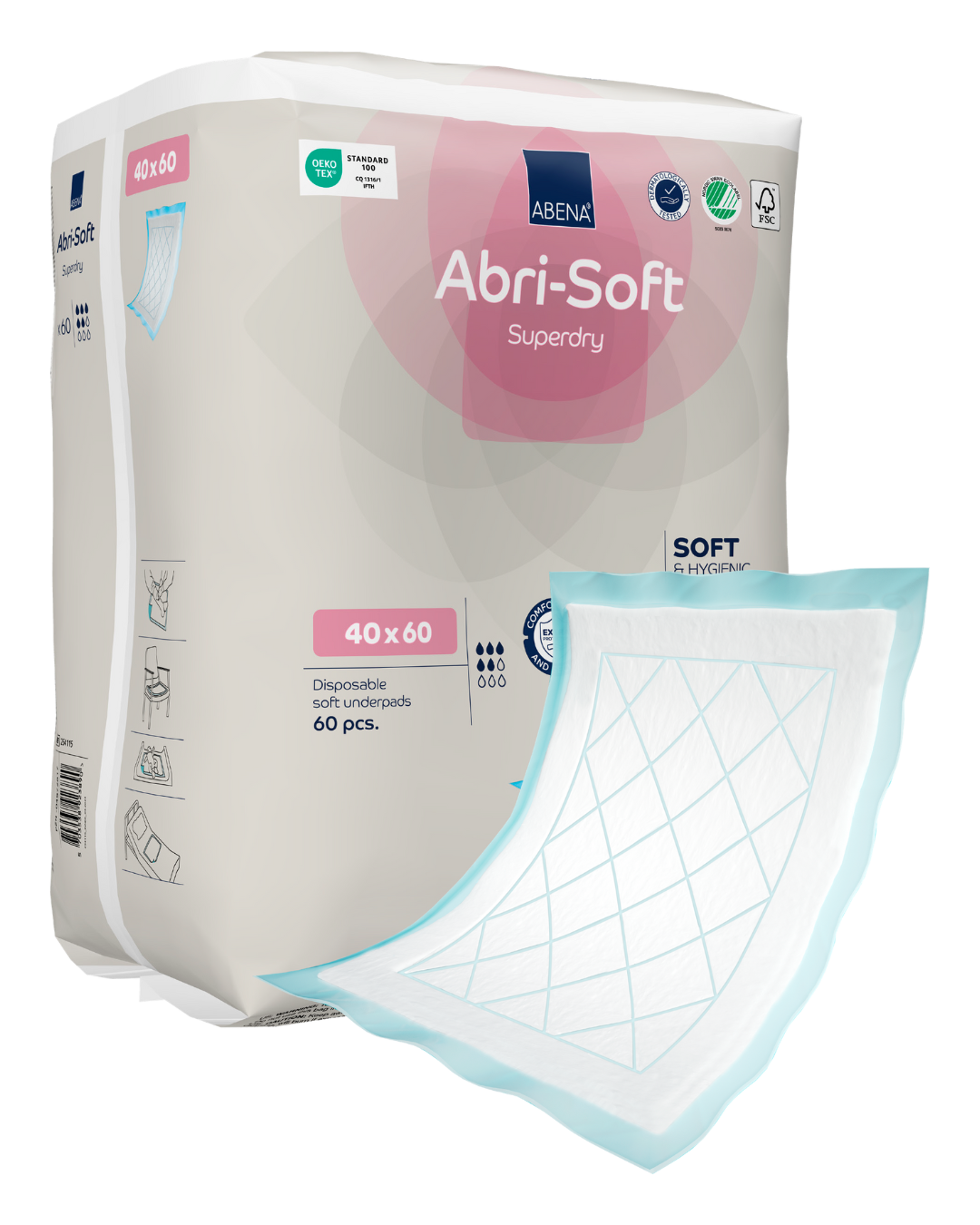 Abri-Soft Superdry Disposable Sheets -  60x40 cm