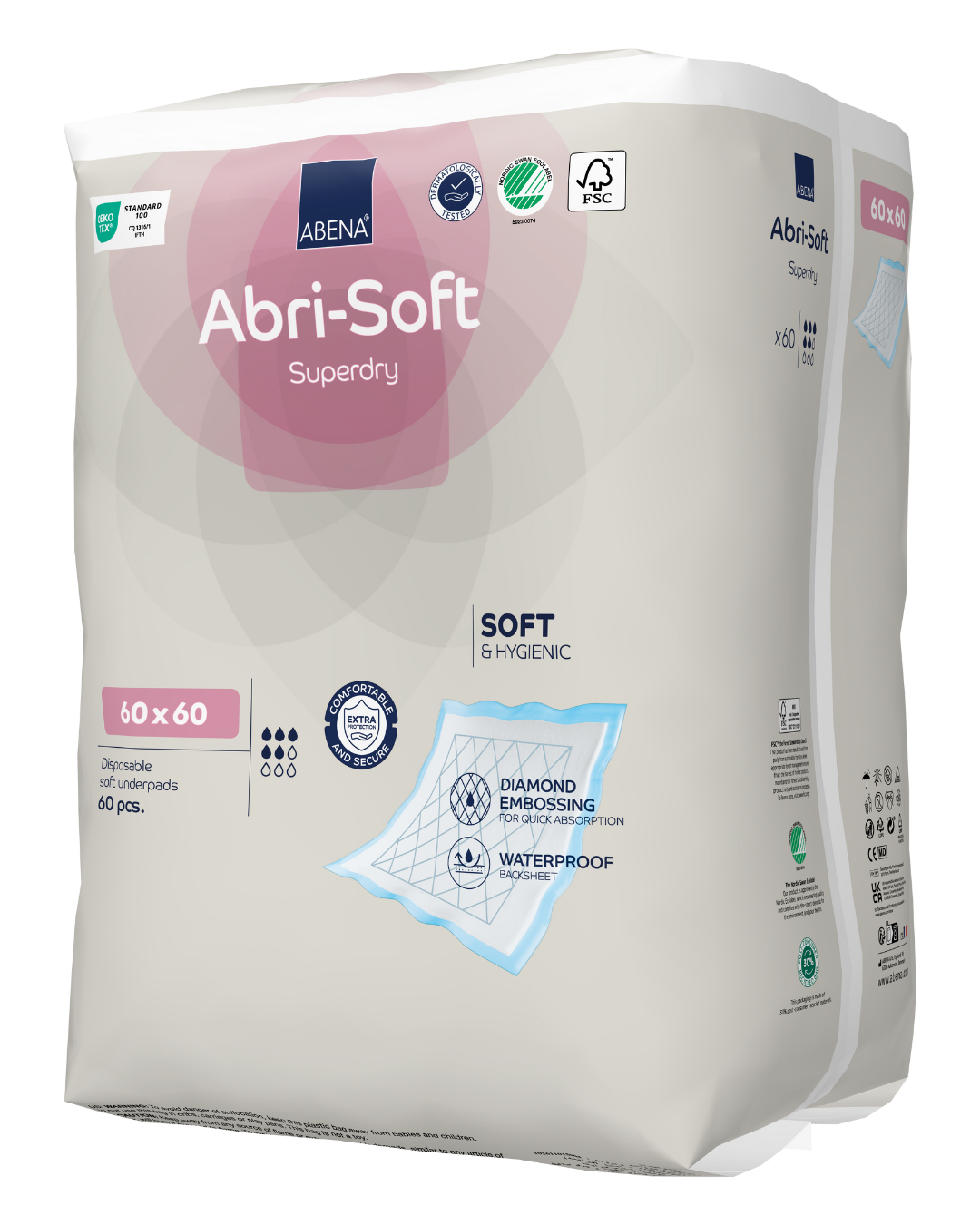Abri-Soft Superdry Disposable Sheets - 60x60 cm