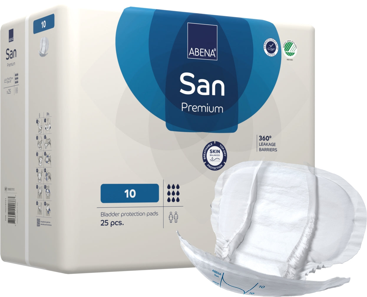 Abena San 10 Shaped Pad (2800ml)