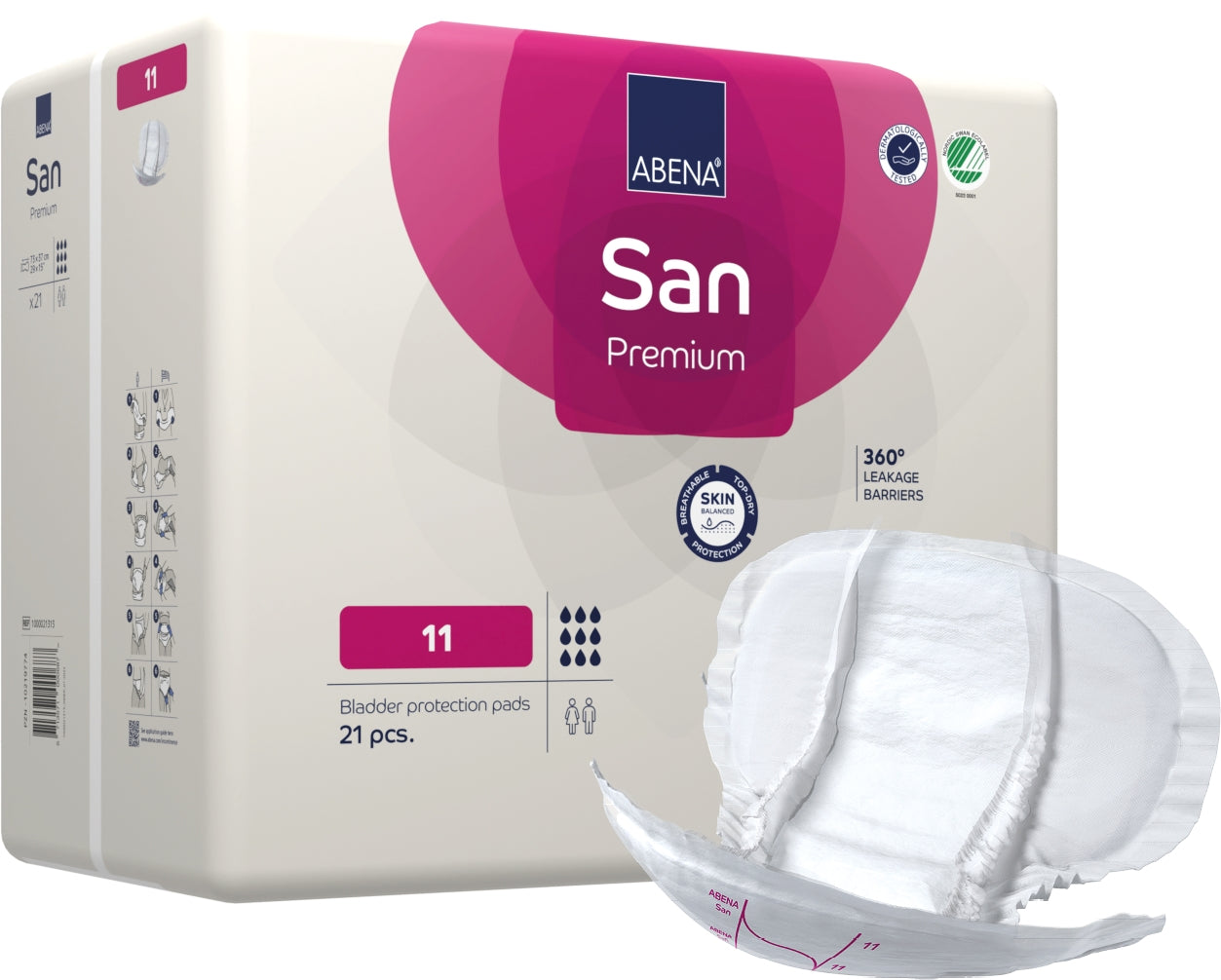 Abena San 11 Shaped Pad (3400ml)