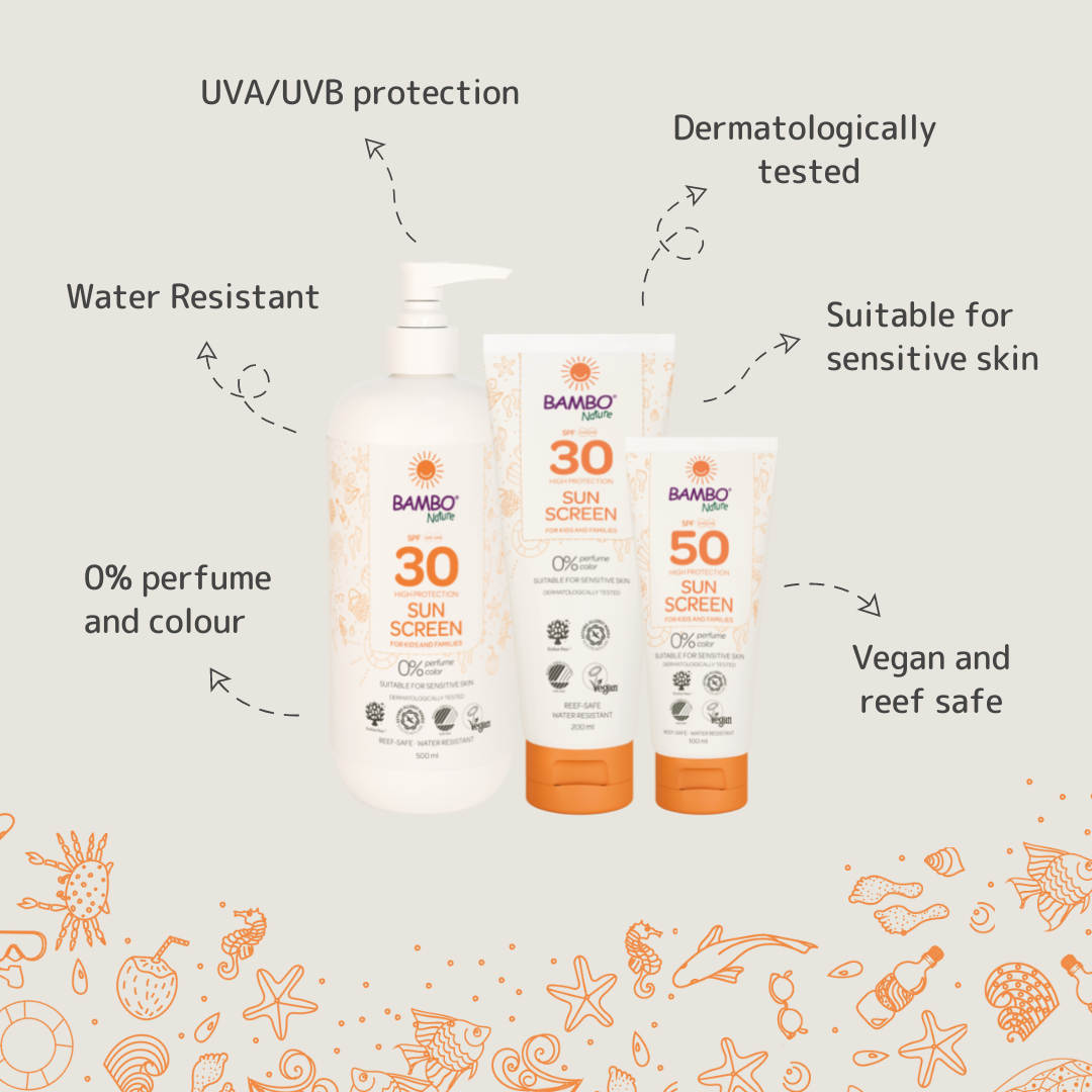 Bambo Nature Body Lotion Sun Screen - 500ml (SPF 30)