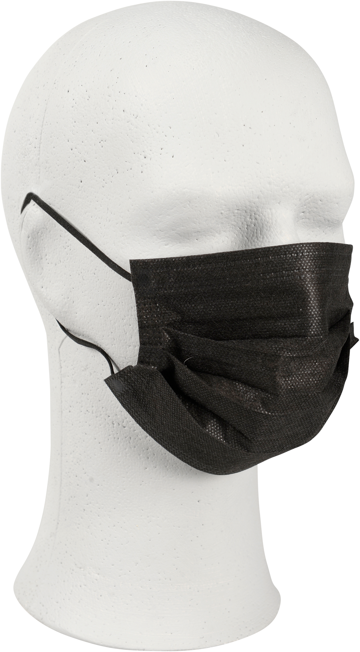 Black Type IIR Disposable Face Mask with Ear Loops | 3-ply