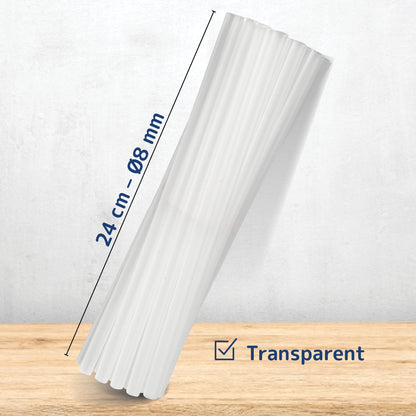 Clear Reusable Plastic Straws
