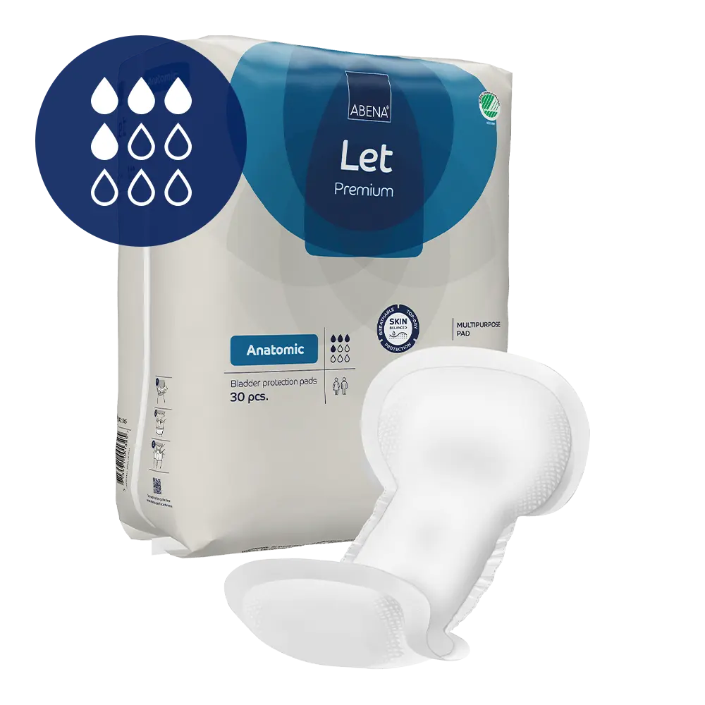 Abena Let Anatomic | Shaped Pad for Light Incontinence – ABENA Online UK