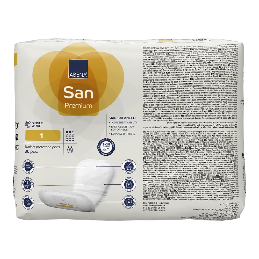 ABENA San 1 Shaped Pad (200ml)