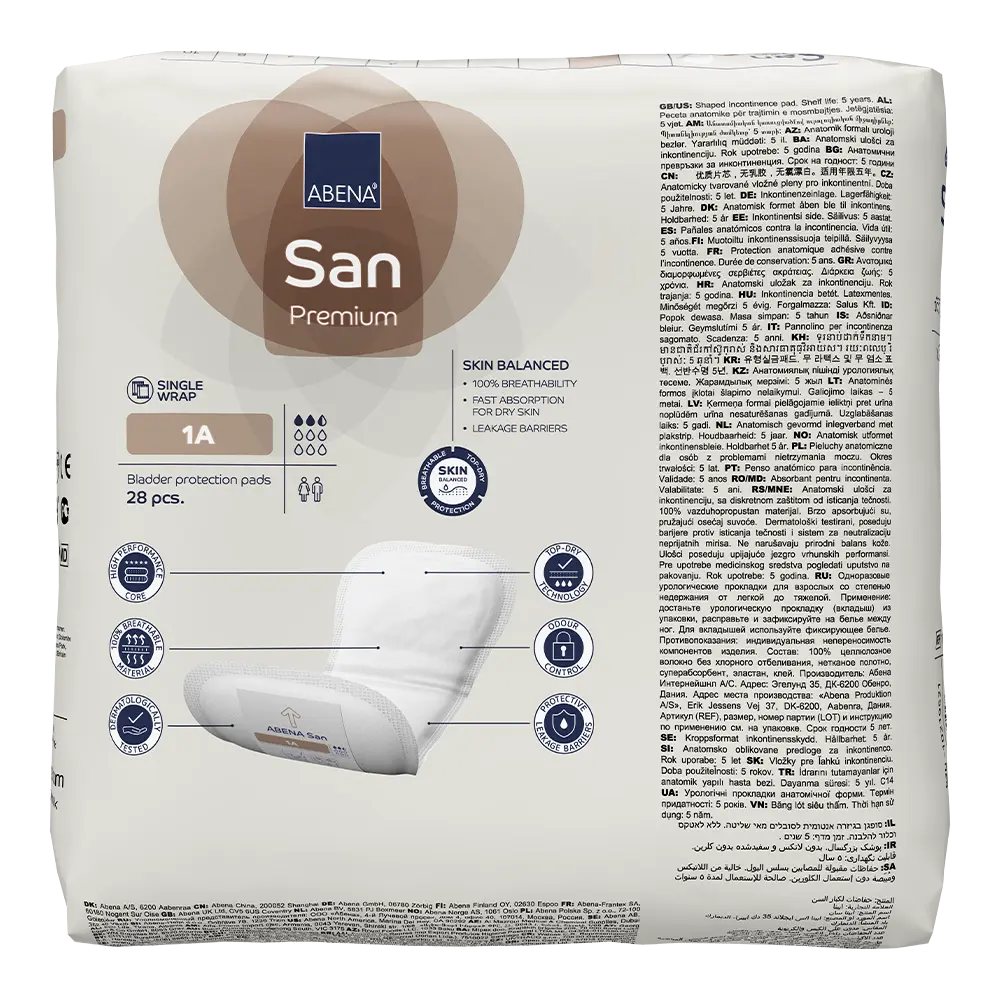 ABENA San 1A Shaped Pad (250ml)