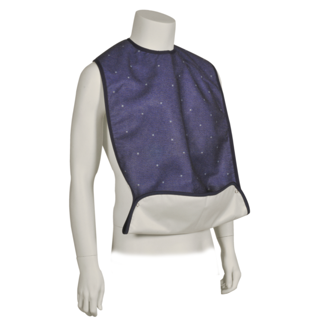 ABENA Classic Blue Washable Bib 90x45cm,