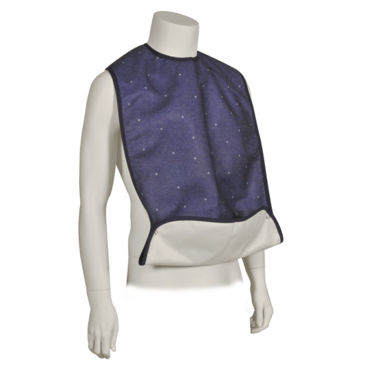 ABENA Classic Blue Washable Bib 90x45cm,