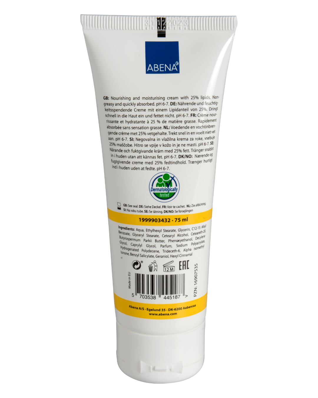 Abena Hand Cream - Cucumber scented 75ml