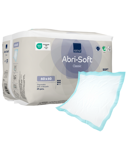 Abri-Soft Classic Disposable Underpads | 60x60cm