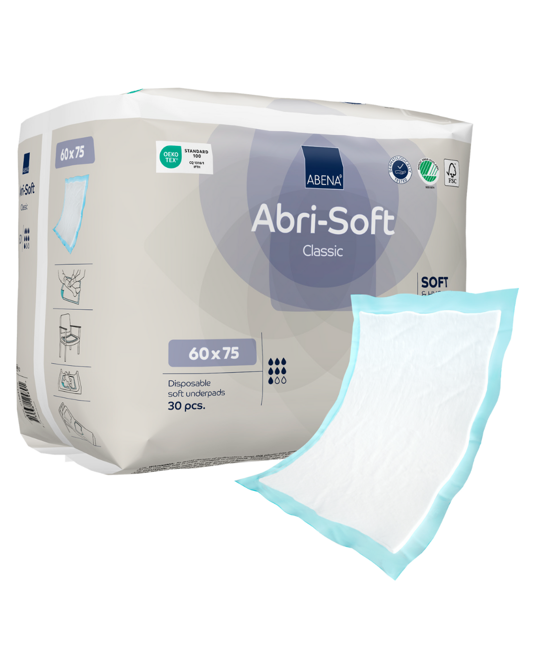 Abri-Soft Classic Disposable Underpads | 60x75cm