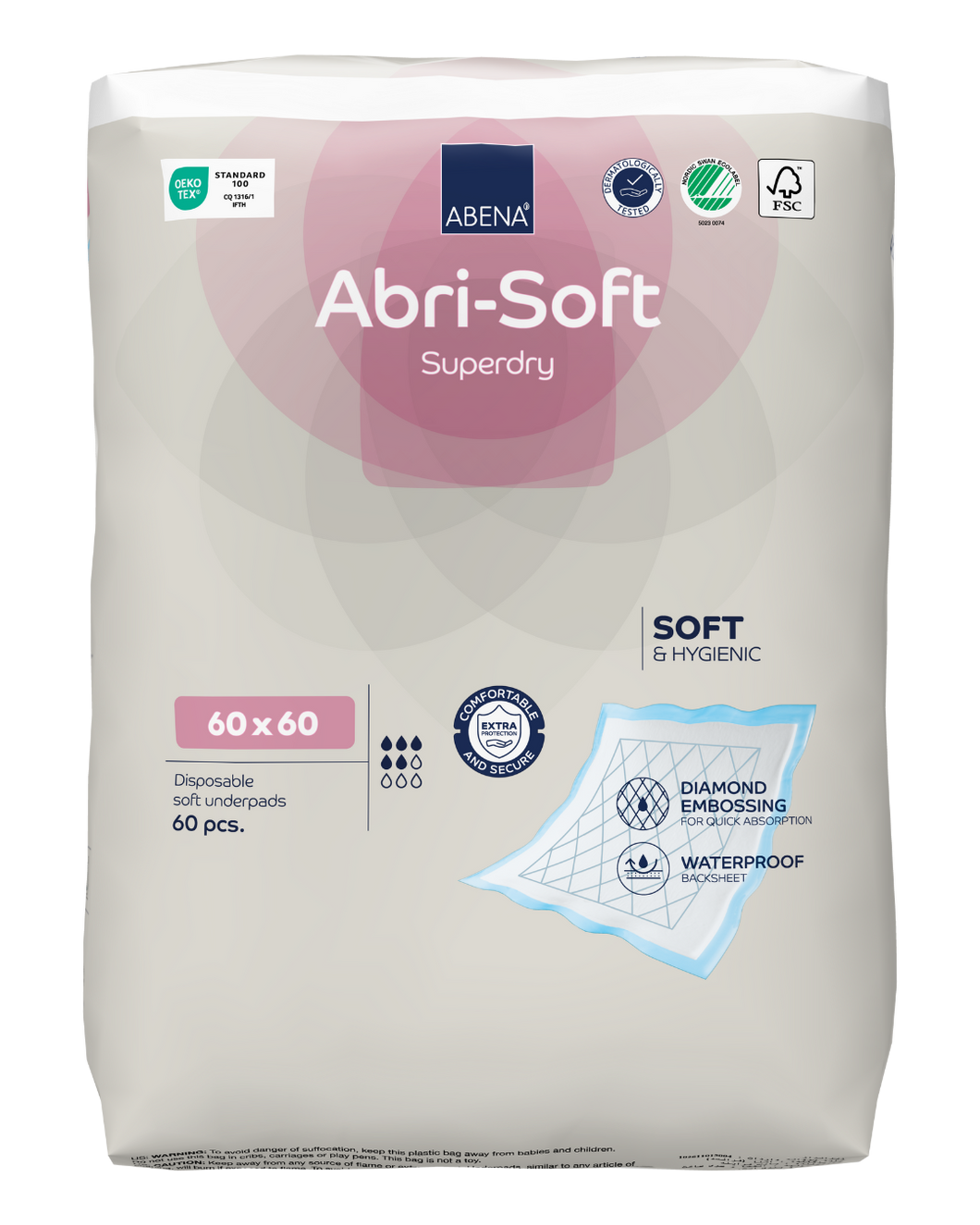 Abri-Soft Superdry Disposable Sheets -  60x60 cm
