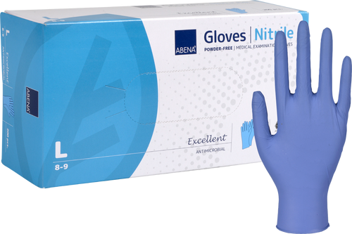 New Abena Antimicrobial Glove Large