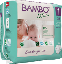 Bambo Nature Eco Nappies - Size 1 (4-9lb/2-4kg)