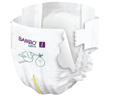 Bambo Nature Eco Nappies - Size 1 (4-9lb/2-4kg)